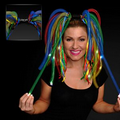 5 Day Custom Rainbow Noodle Headband w/ LED's & Multi Color Ribbons